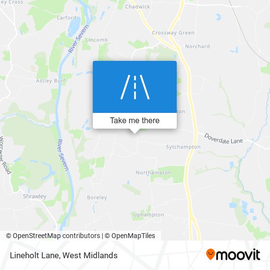 Lineholt Lane map