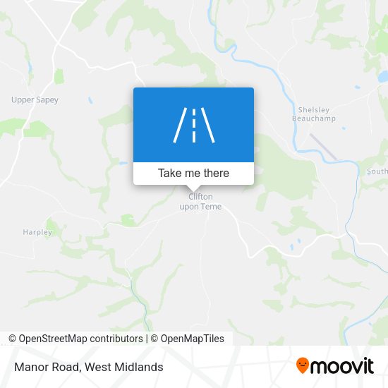 Manor Road map