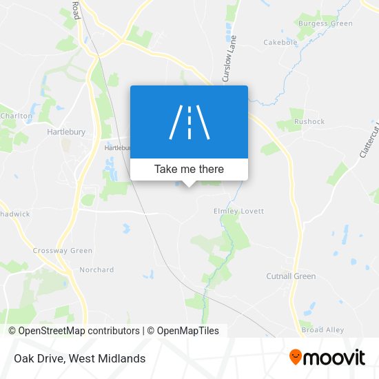 Oak Drive map