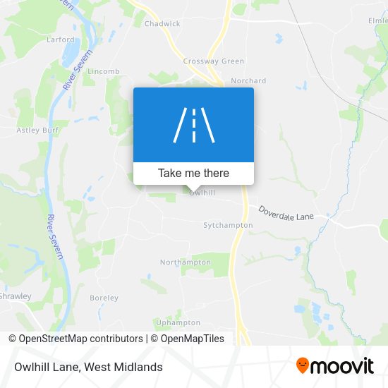 Owlhill Lane map