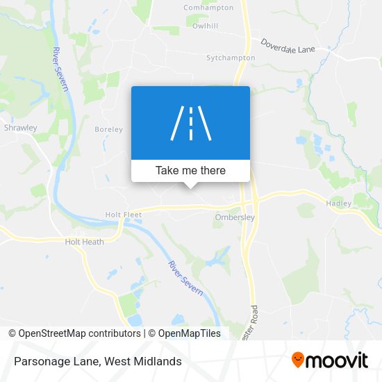 Parsonage Lane map