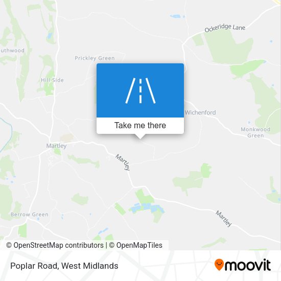 Poplar Road map