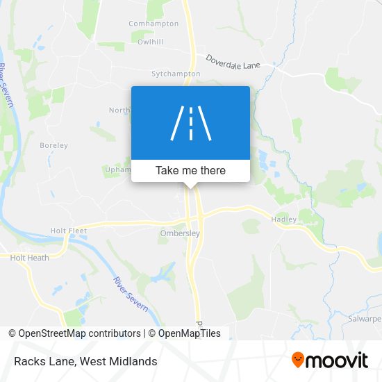 Racks Lane map