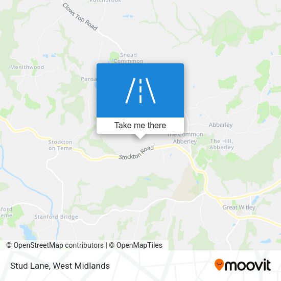 Stud Lane map