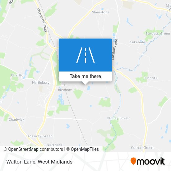 Walton Lane map