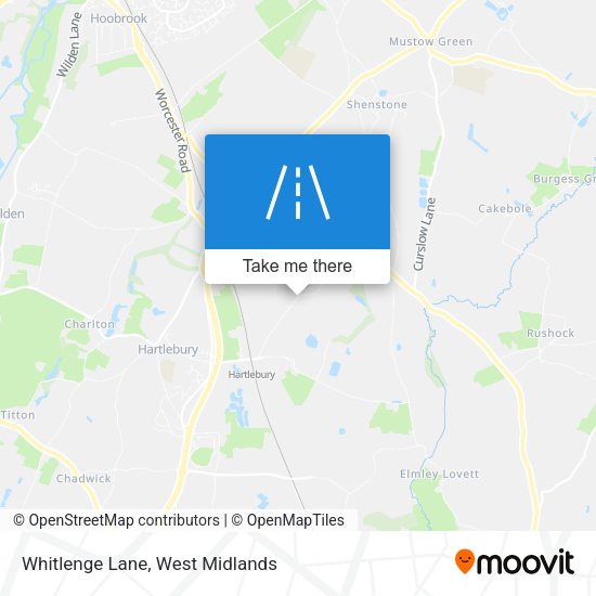 Whitlenge Lane map