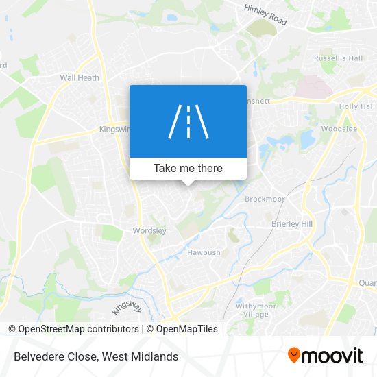 Belvedere Close map