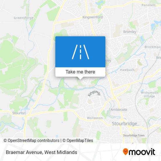 Braemar Avenue map