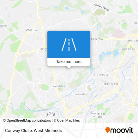 Conway Close map