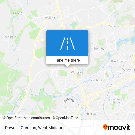 Dowells Gardens map