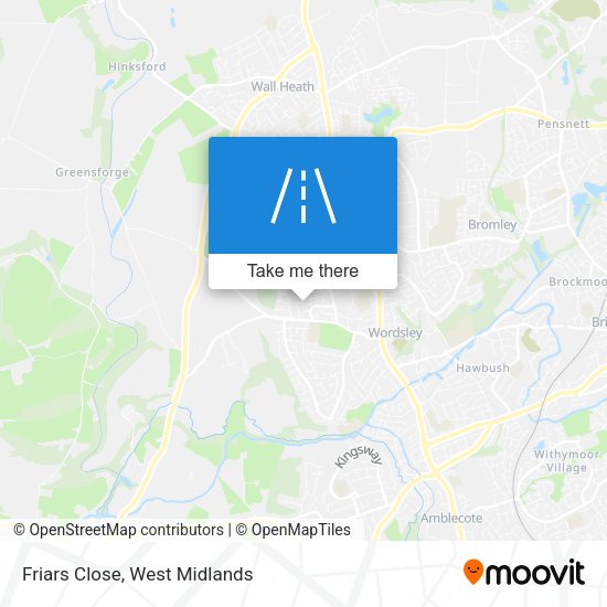 Friars Close map