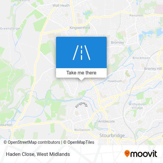 Haden Close map