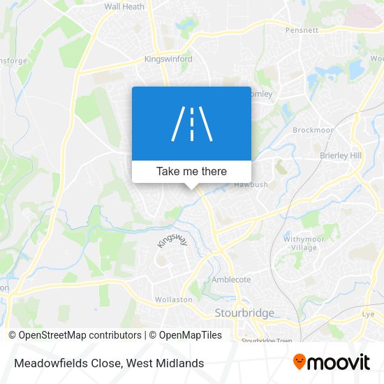 Meadowfields Close map