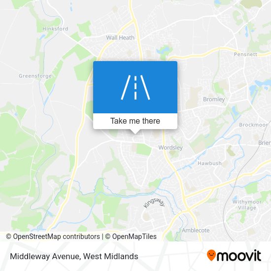 Middleway Avenue map
