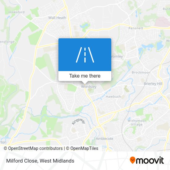 Milford Close map