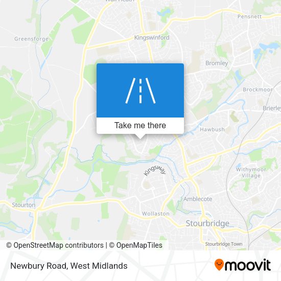 Newbury Road map