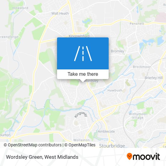 Wordsley Green map