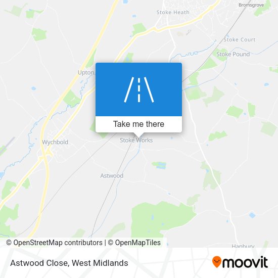 Astwood Close map