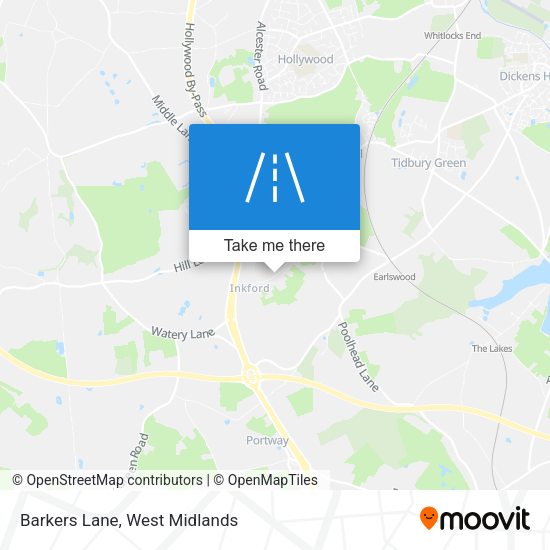 Barkers Lane map