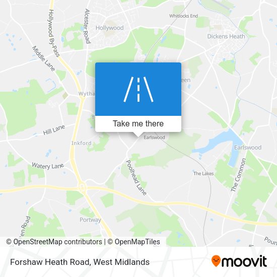 Forshaw Heath Road map