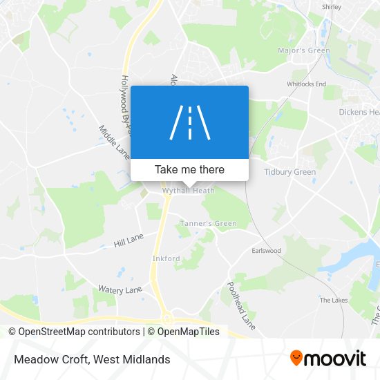 Meadow Croft map