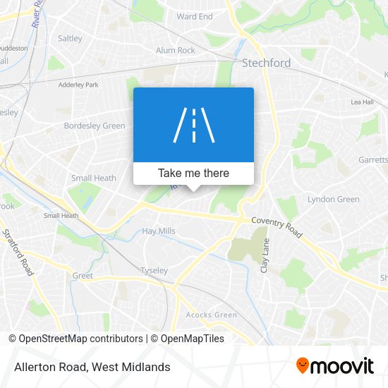 Allerton Road map