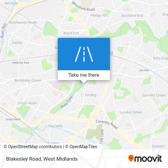 Blakesley Road map