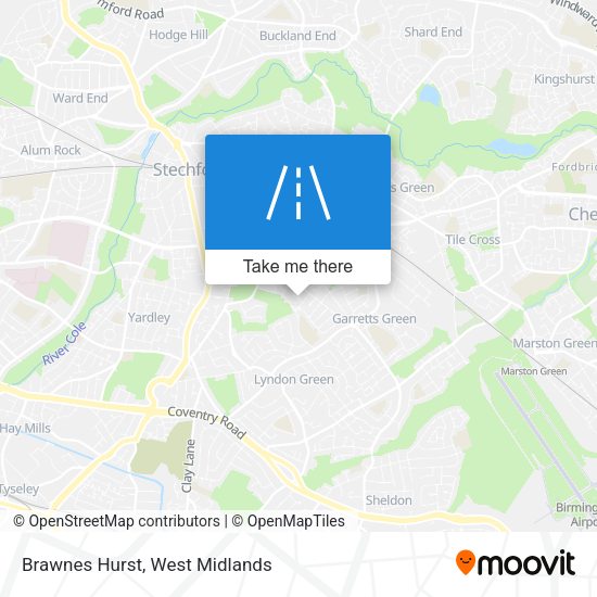 Brawnes Hurst map