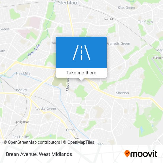 Brean Avenue map