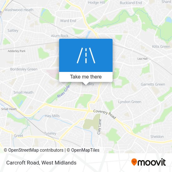 Carcroft Road map