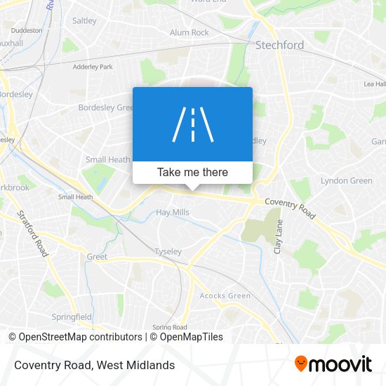 Coventry Road map