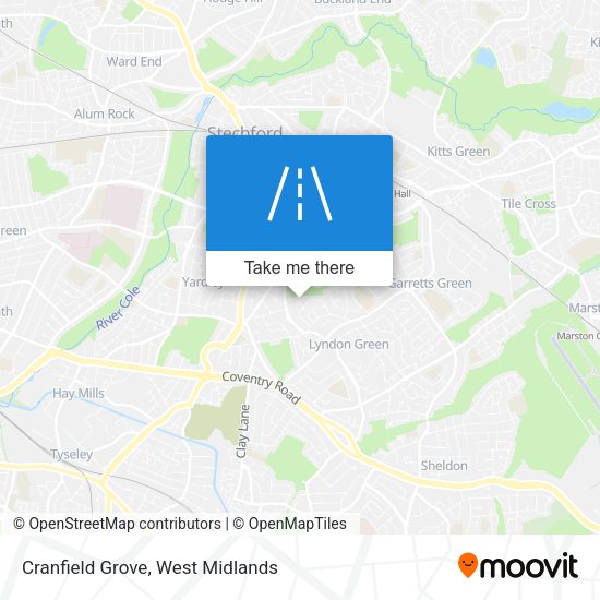 Cranfield Grove map