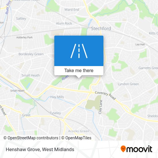 Henshaw Grove map