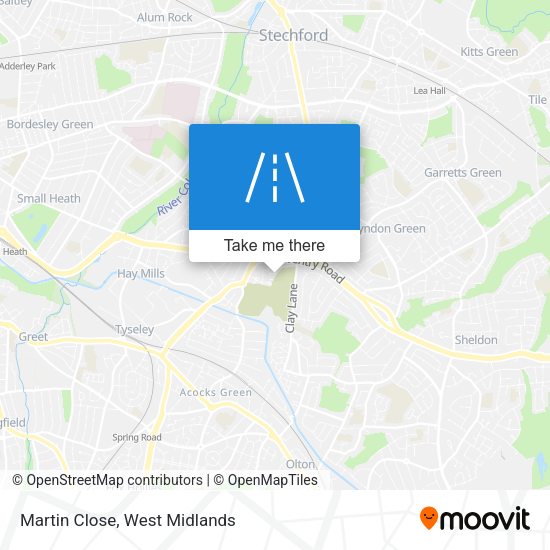 Martin Close map