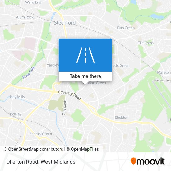 Ollerton Road map