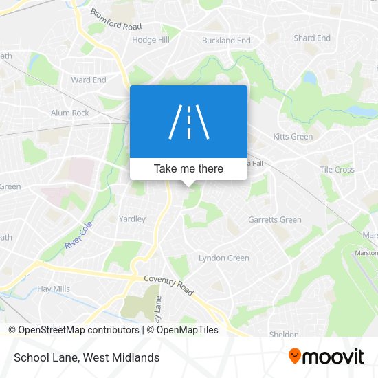 School Lane map
