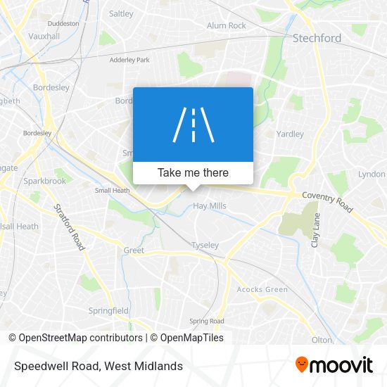 Speedwell Road map