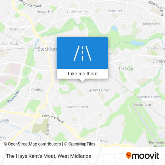The Hays Kent's Moat map