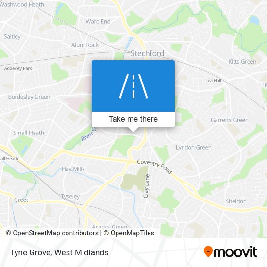 Tyne Grove map