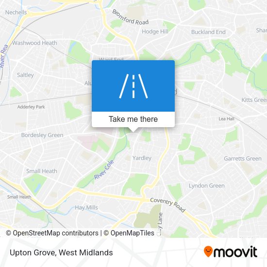 Upton Grove map