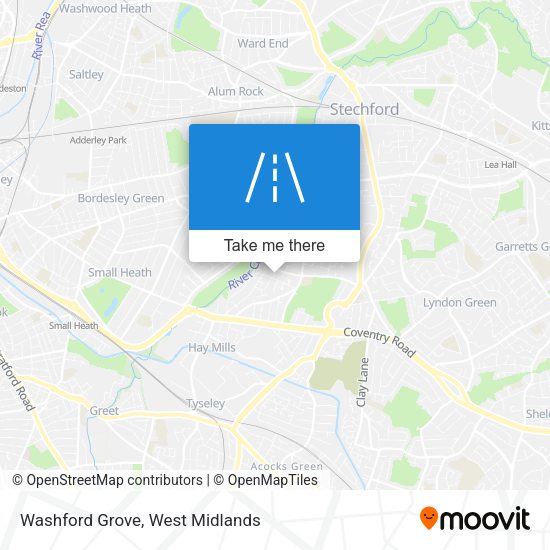 Washford Grove map