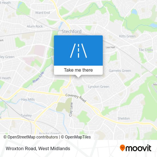 Wroxton Road map