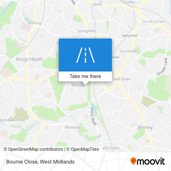 Bourne Close map