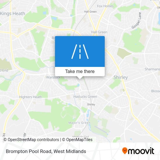 Brompton Pool Road map