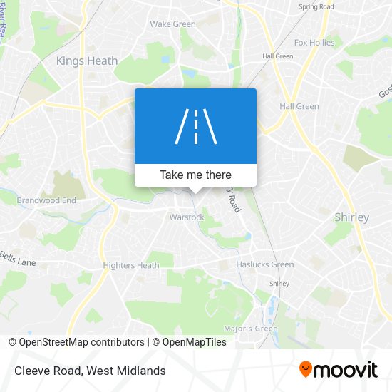 Cleeve Road map