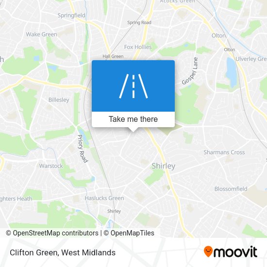 Clifton Green map