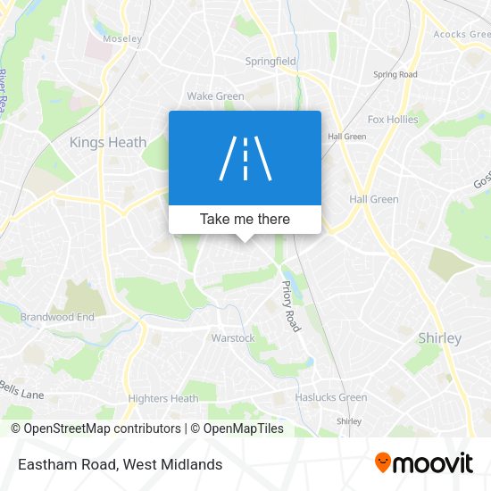 Eastham Road map