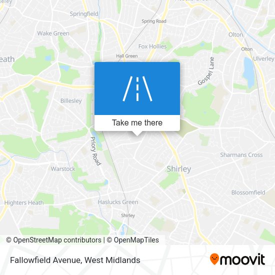 Fallowfield Avenue map