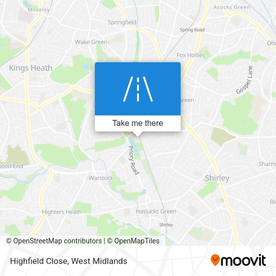 Highfield Close map