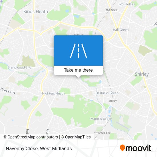 Navenby Close map